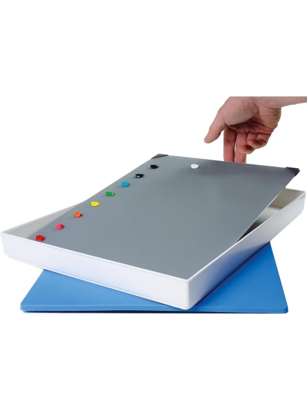 12"x16" Tempered Glass Artist Palette Set with Airtight Seal - Keep Paint Fresh!